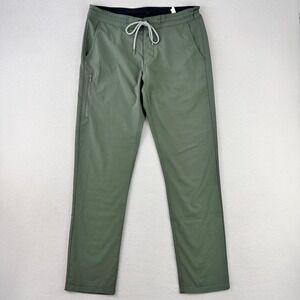 Anetik Analog Tech Pants Mens 32x30 Green Performance Chinos Golf Preppy Travel